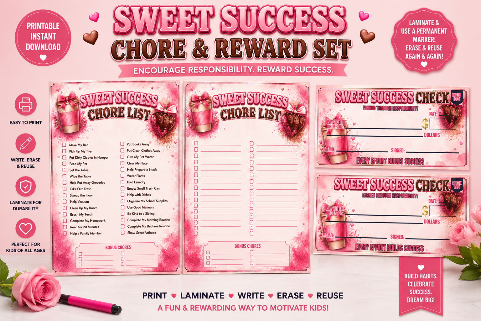 Sweet Success Chore Bundle - Payhip