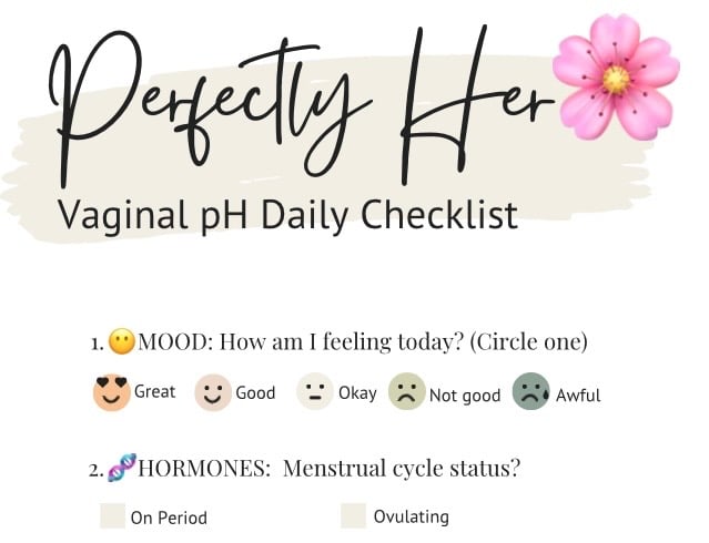 Vaginal pH Checklist