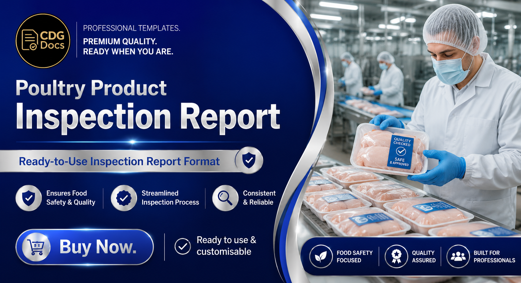Poultry Inspection Report Template | Chicken Turkey Quality Checklist ...