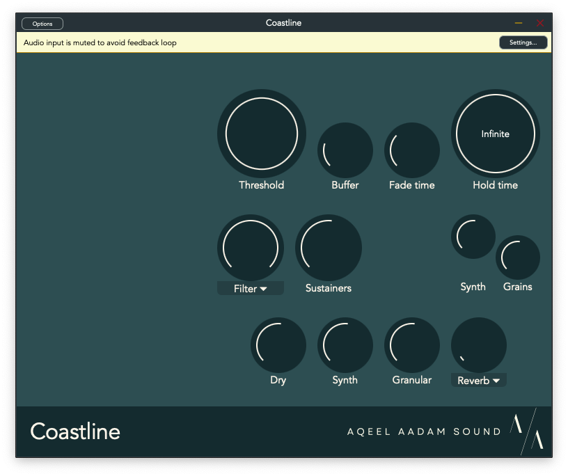 Coastline's original UI