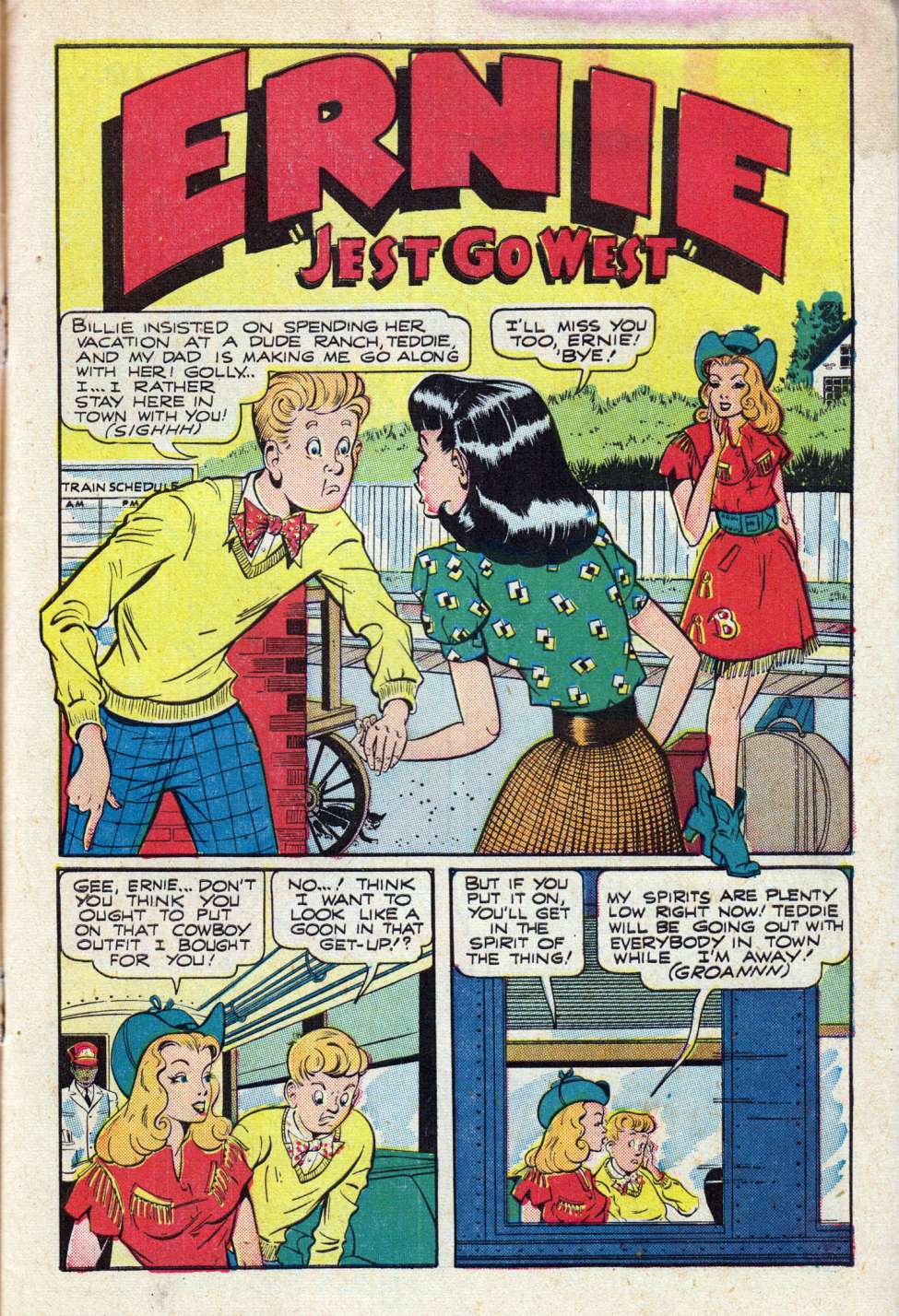 Ernie Comics, No 24. Preview Page.