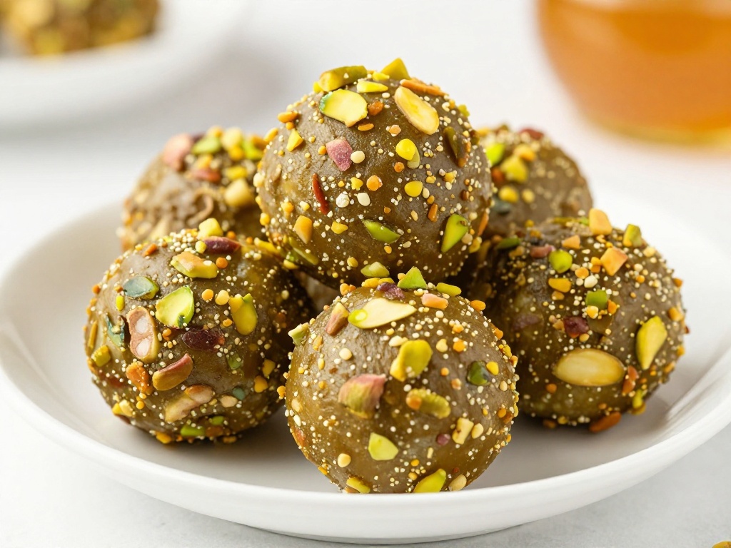 Pistachio and Honey Protein Balls