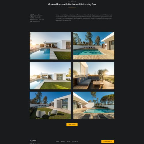 Alcor — Real Estate Elementor Template for Elementor is a perfect solution for Real Estate Business. The template is fully responsive on every device and on every modern browser. Alcor suitable for selling or renting homes or offices. This is the perfect 