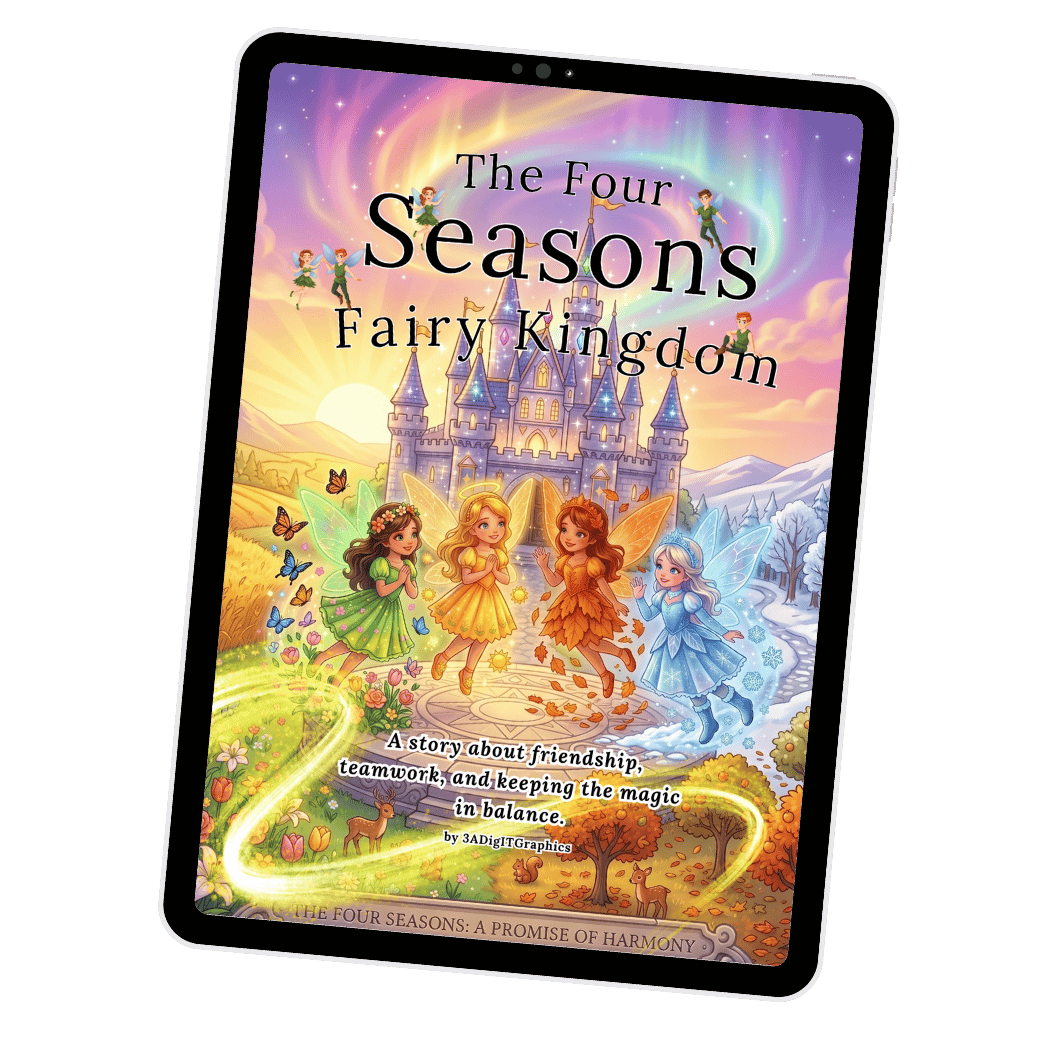 storybook, four seasons fairy, fairy kingdom, e-book, kindle