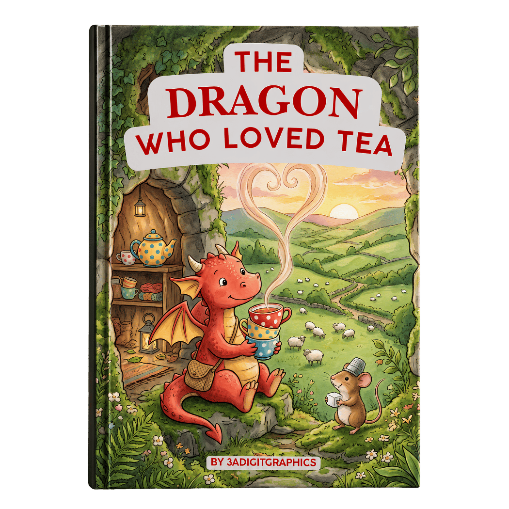 storybooks, red dragon, dragon