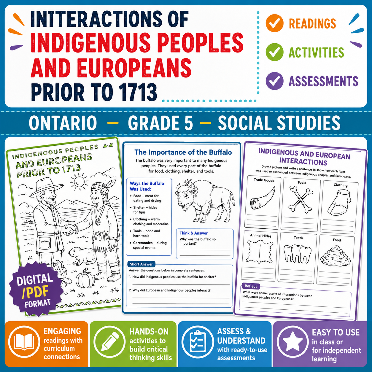 Ontario Grade 5 Social Studies | Interactions Between Indigenous Peoples & Europeans