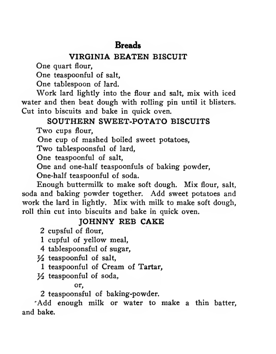 Aunt Carolines Dixieland Recipes, Preview page.