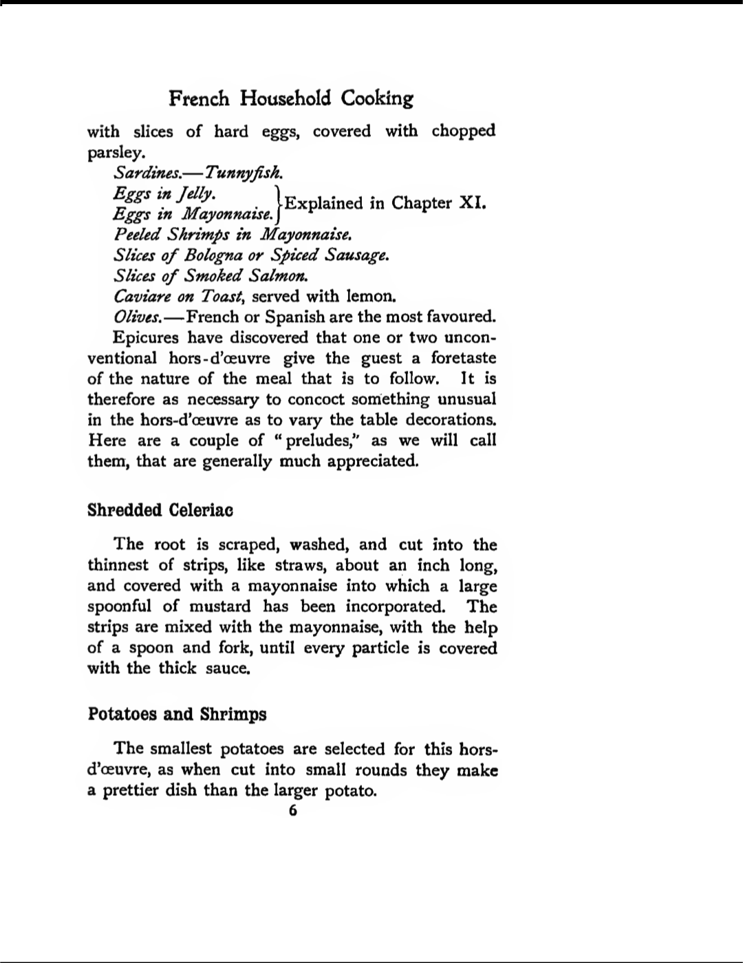 French Household Cooking, Preview page.