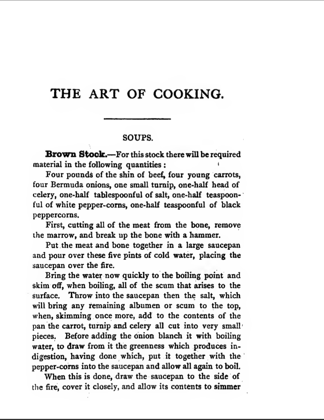 My Mother's Cook Book. Preview Page.