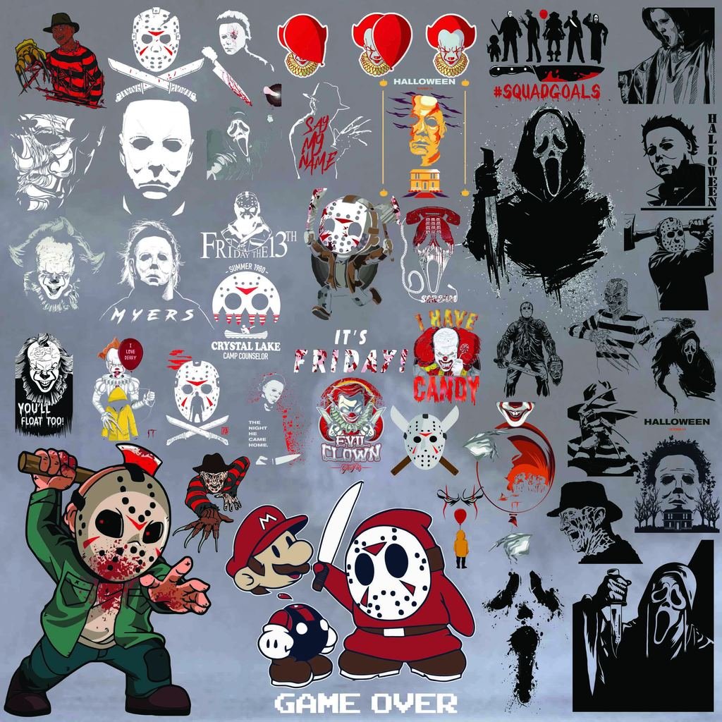 Commercial use Halloween SVG bundle for creating products to sell including shirts, mugs, signs and gifts.