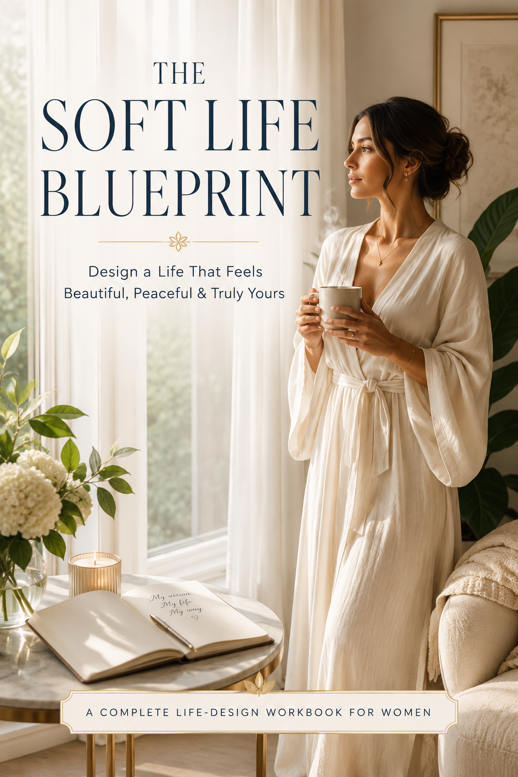 The Soft Life Blueprint: A Complete Life Design Workbook for Women — Peace, Beauty & Living on Your Own Terms