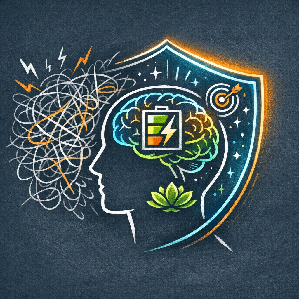 Caption: Protect cognitive performance and reverse mental fatigue with evidence-based Burnout Prevention