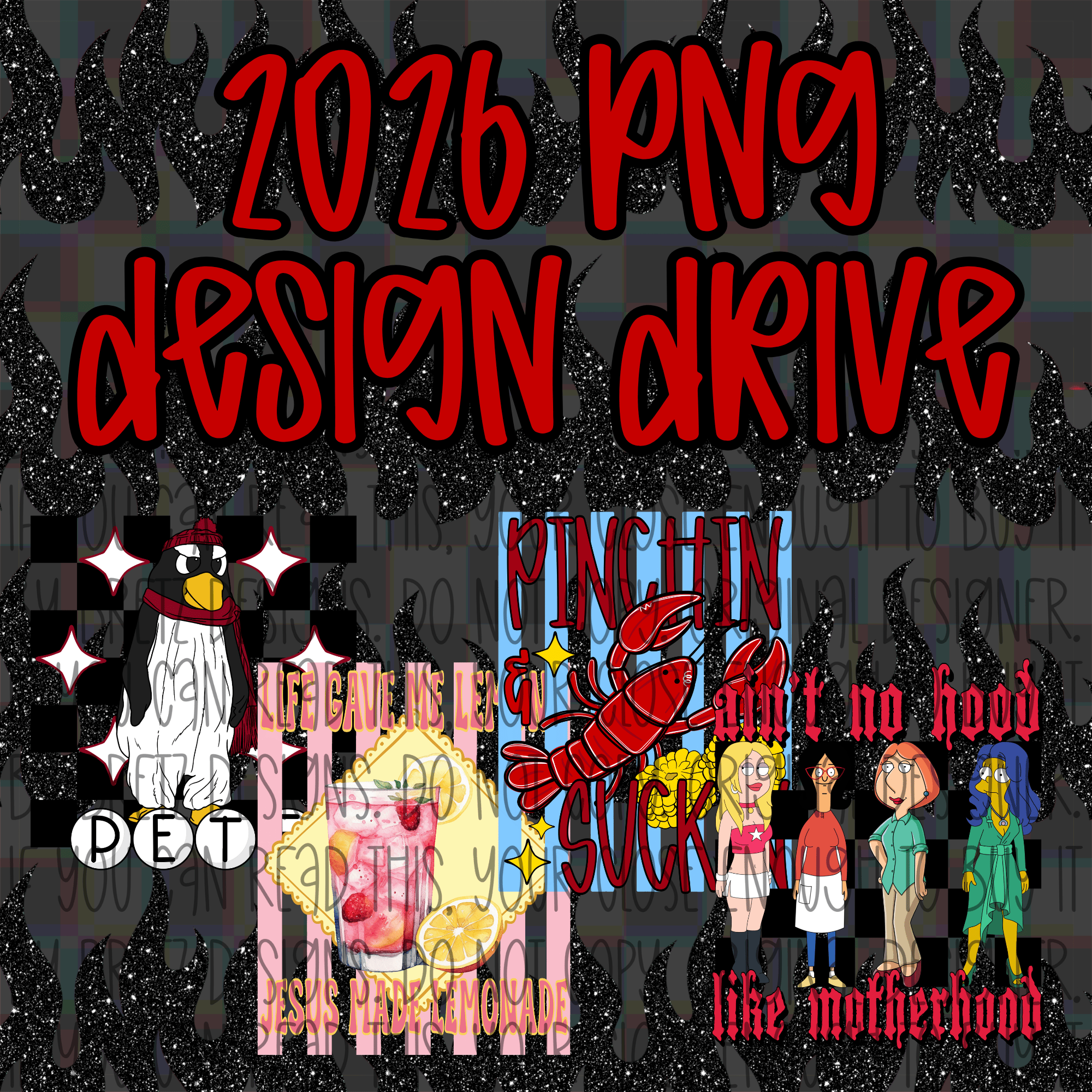 2026 Yearly Design Drive (1347 PNG's as of 07/06) - Payhip