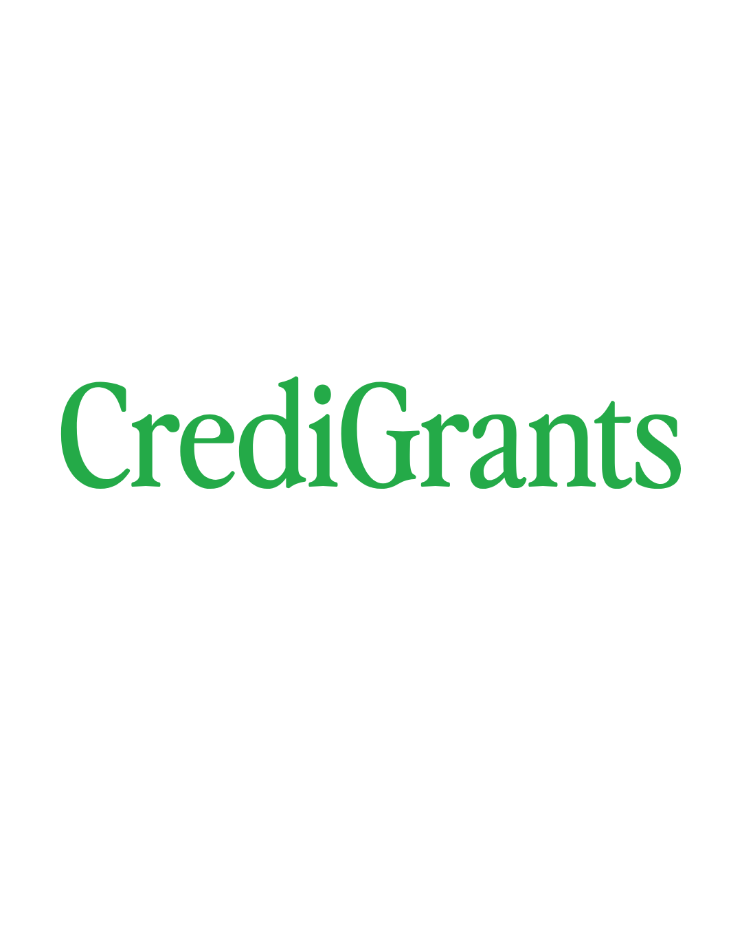 credigrants logo in green with capital C and G