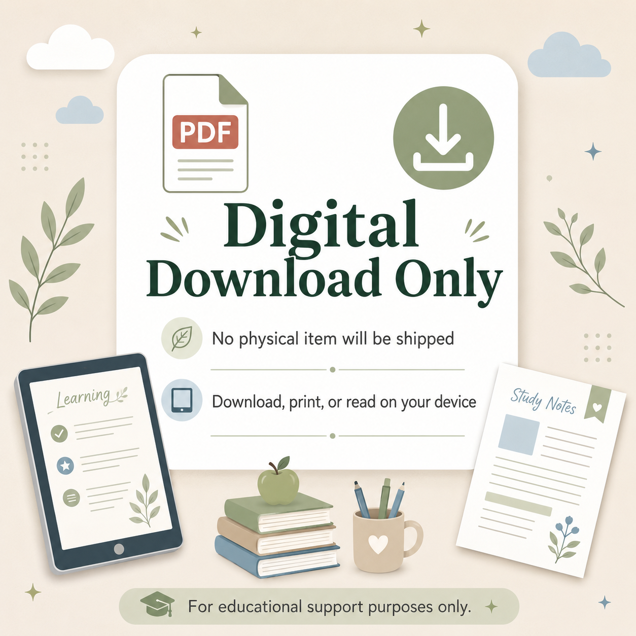 Digital download only PDF guide for supporting children with disabilities