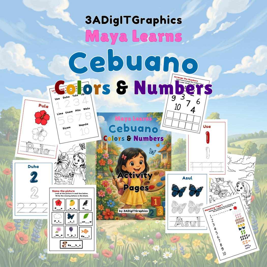 activity pages, e-book, cebuano, kindle