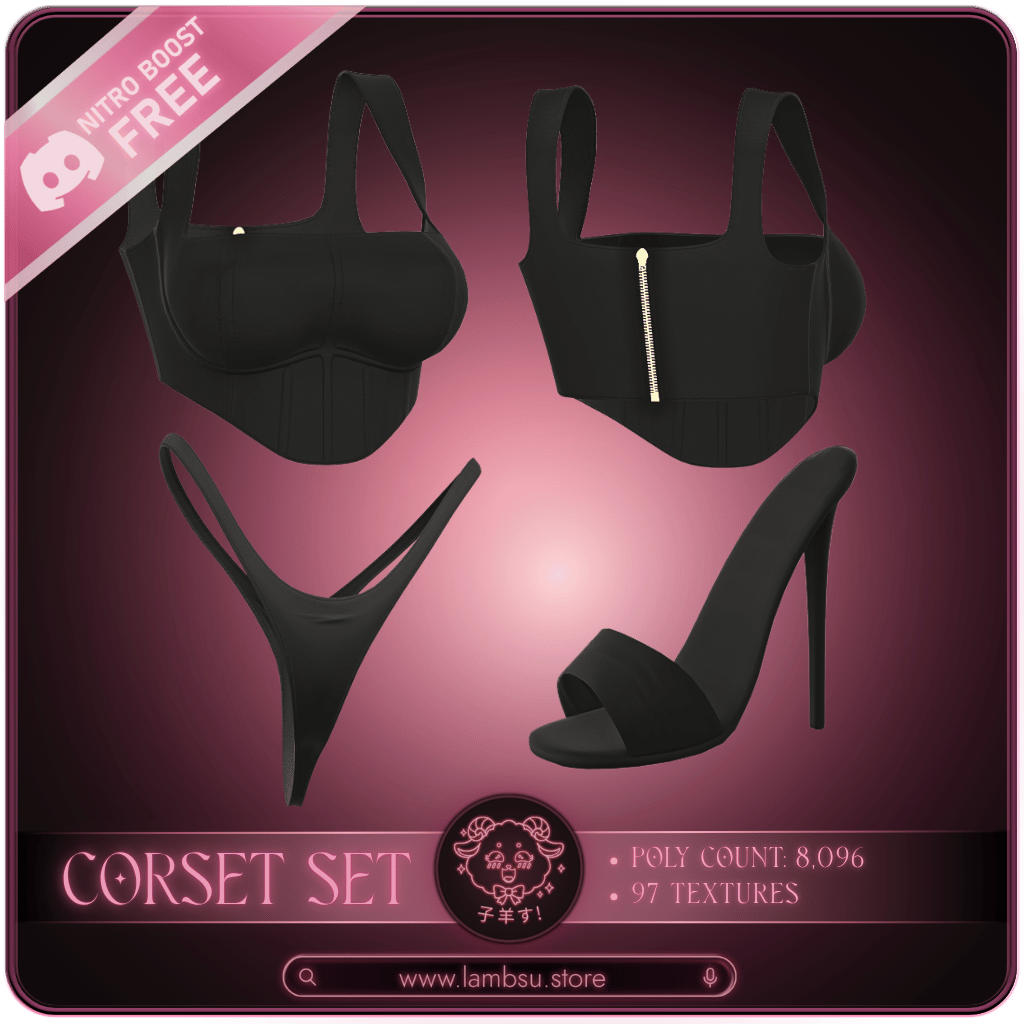 Corset Set For VRChat - Nitro Free!