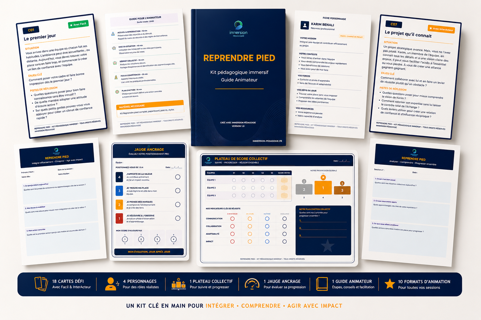 Visuel du kit pédagogique REPRENDRE PIED — retour après un burn-out