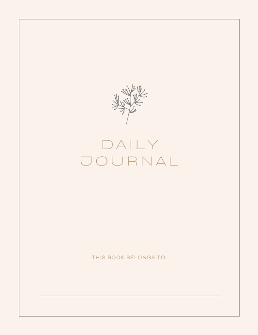 Minimalist beige printable daily planner with weekly planner pages, productivity journal, goal planner, printable PDF, digital planner for students and professionals