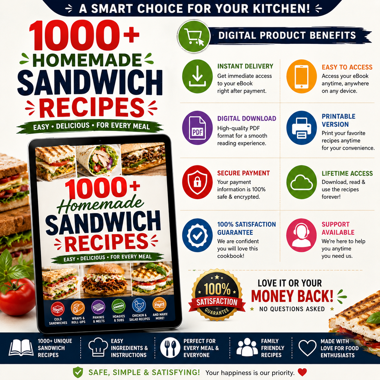 1000 Sandwich Recipes