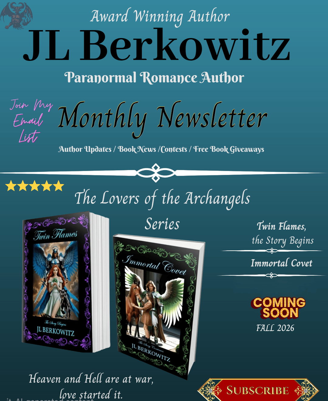 My Monthly Newsletter Signup!