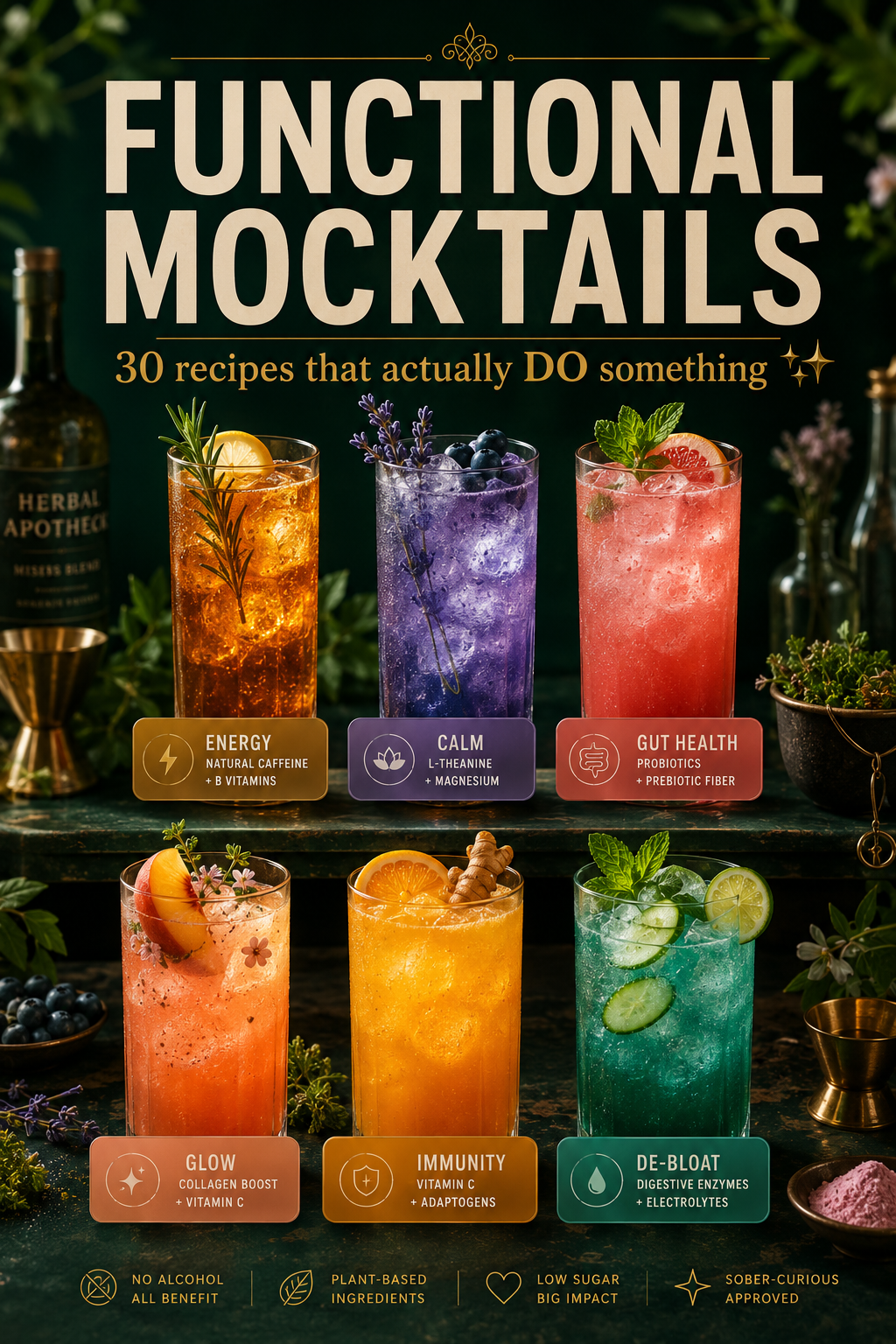 The Clean Fuel Method™ — 35 High-Protein 15-Minute Meals + 30 Functional Mocktails | Interactive Guide, Protein Calculator & Energy Tracker