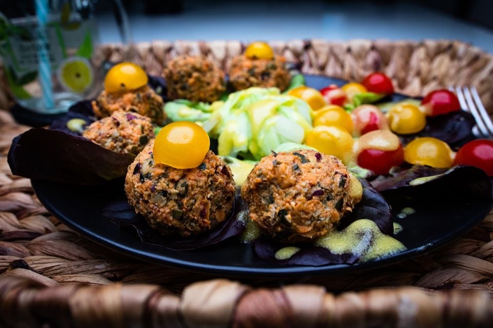 Repas végétal boulettes vegan du soleil - So So Healthy