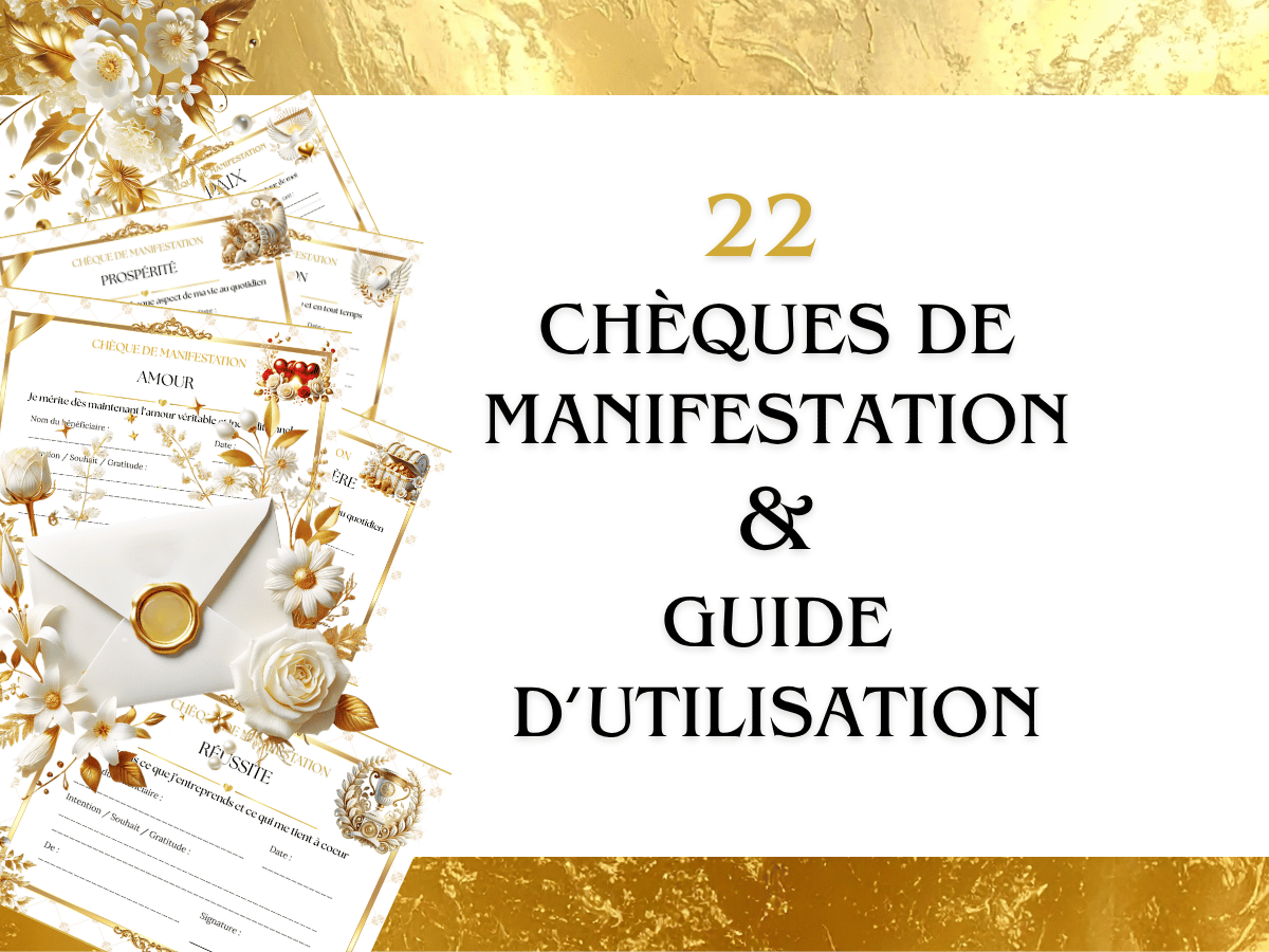 image de présentation des 22 Chàques de Manifestation créés par Silvia Davanzo Médium Voyante