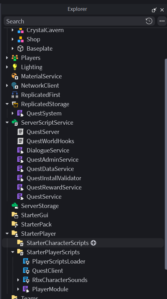 Roblox quest system