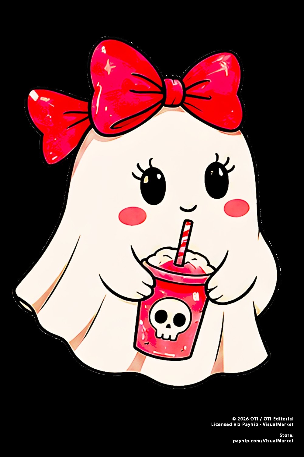 Summerween, spooky summer, Halloween clipart, cute stickers, digital download.