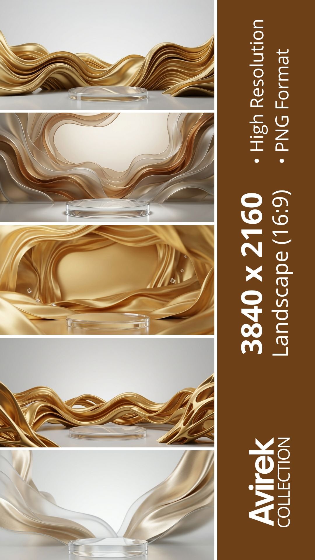 Realistic premium product mockup background for creating elegant commercial product images with a luxury studio appearance.