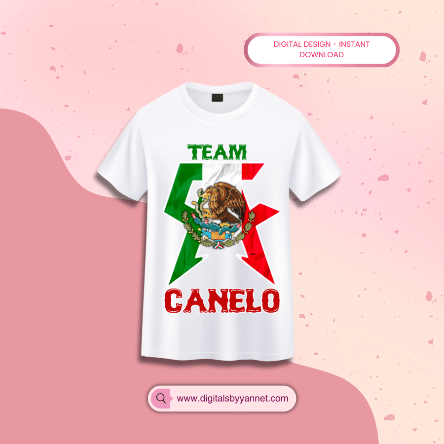 Digital Mexican boxing inspired artwork for sublimation and printable apparel.