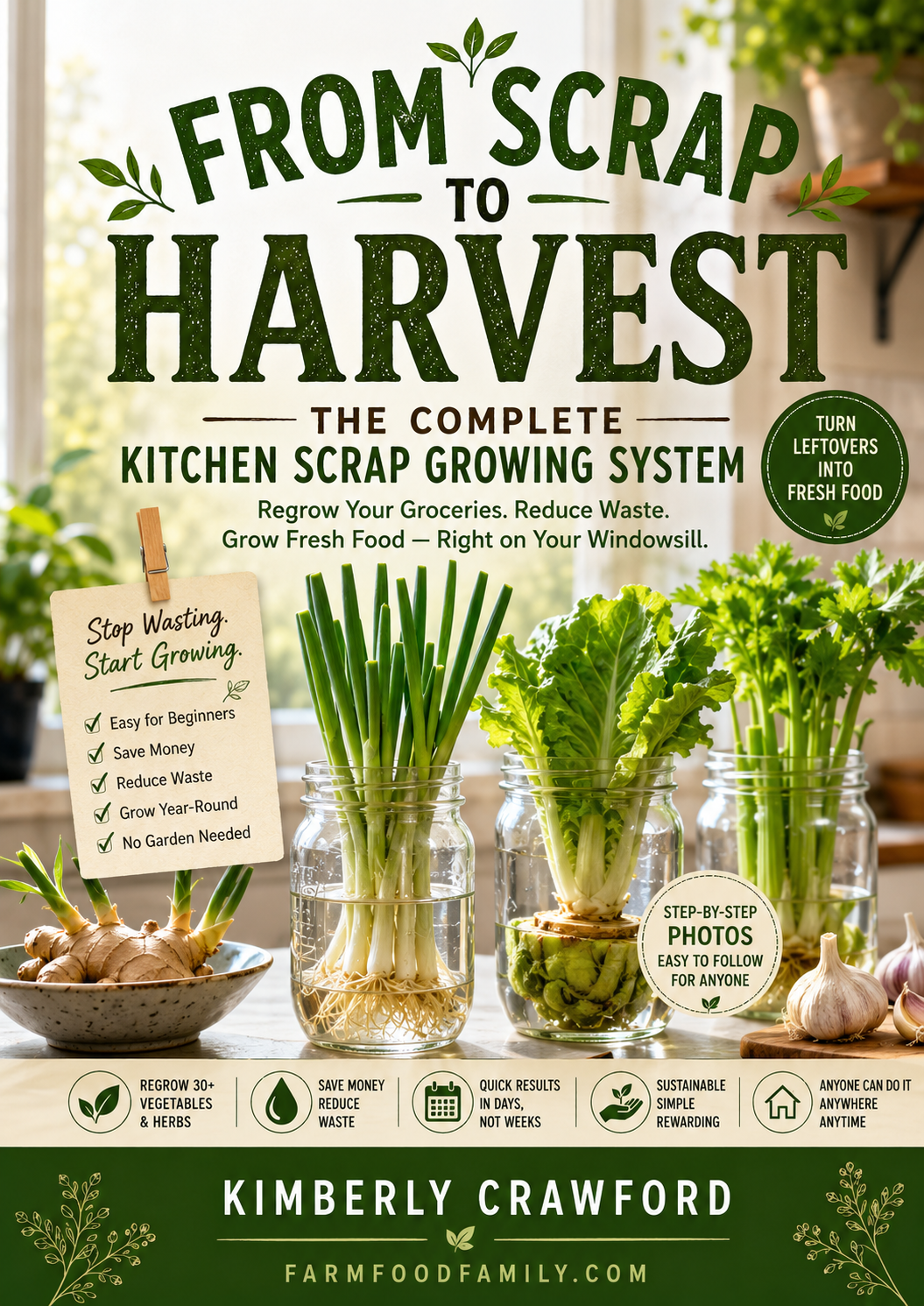 From Scrap to Harvest — Regrow 35 Plants From Kitchen Scraps