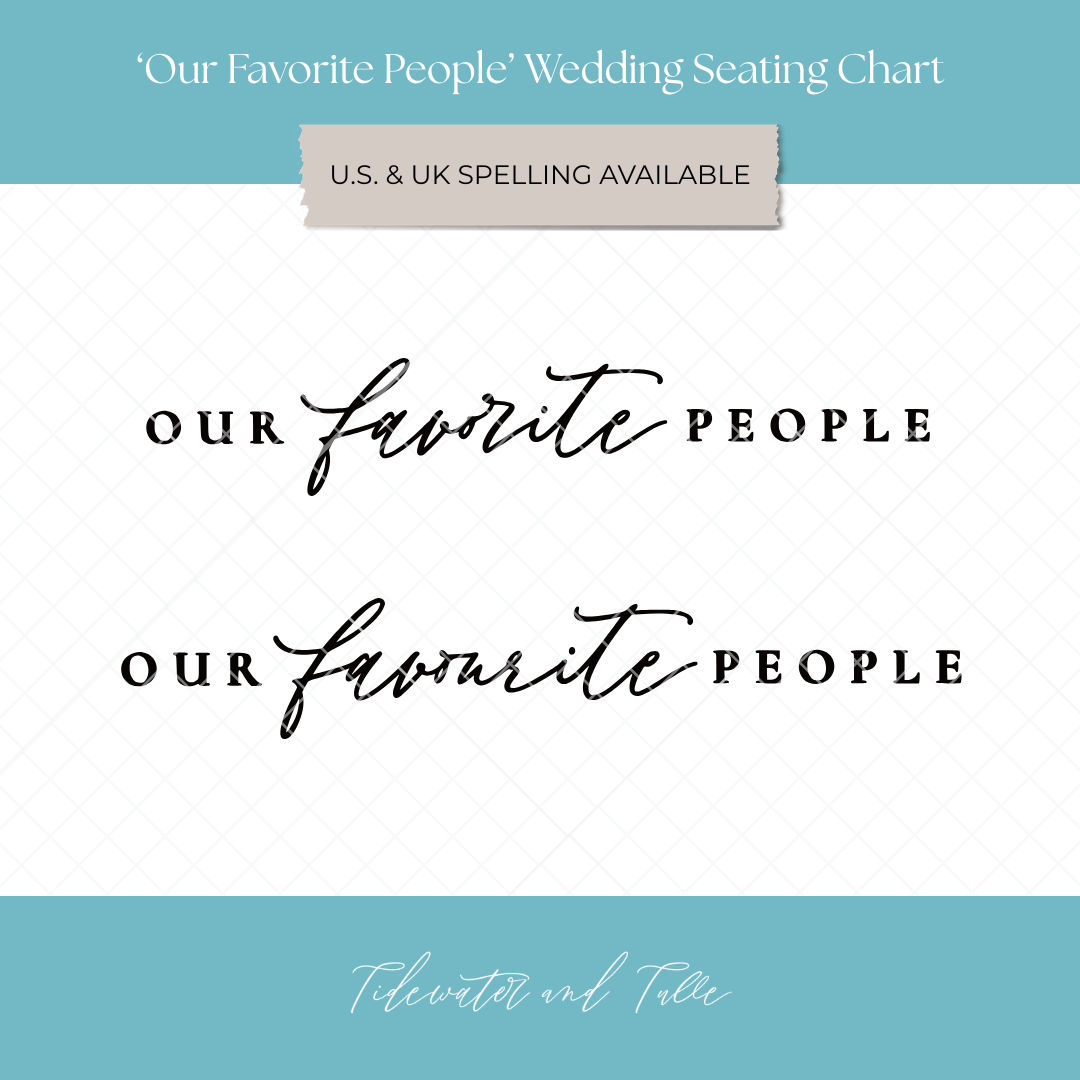 Wedding seating chart SVGs