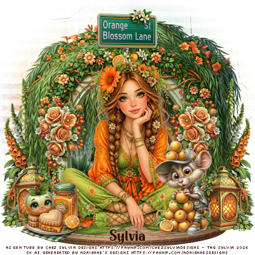 Spring Girl Tag