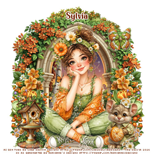 Spring Girl Tag