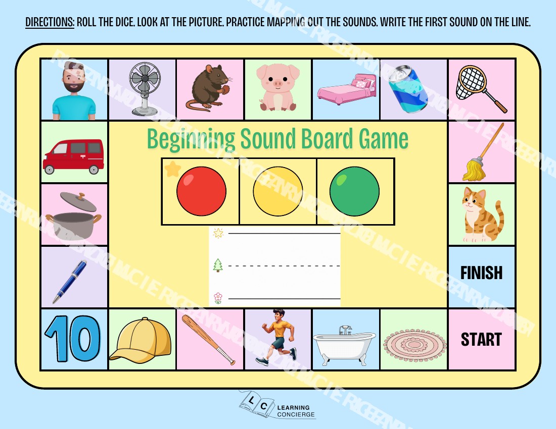 Beginning Sound Board Game