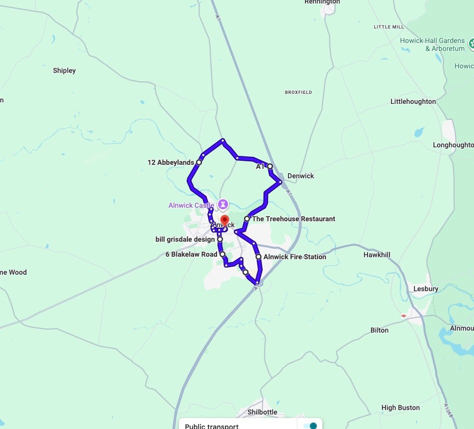 Practise real driving test routes for Alnwick Driving Test Centre. This PDF includes 7 Google Maps practice routes to help learner drivers prepare confidently for the practical driving test.