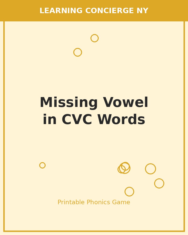 Missing Vowel in CVC Words