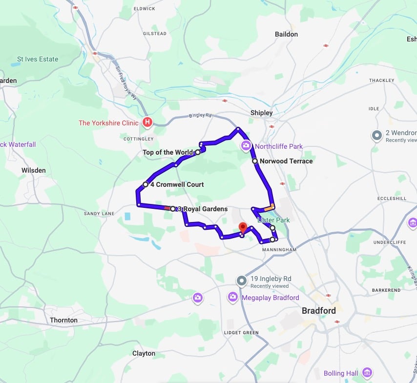 Practise real driving test routes for Bradford (Heaton) Driving Test Centre. This PDF includes 8 Google Maps practice routes to help learner drivers prepare confidently for the practical driving test.