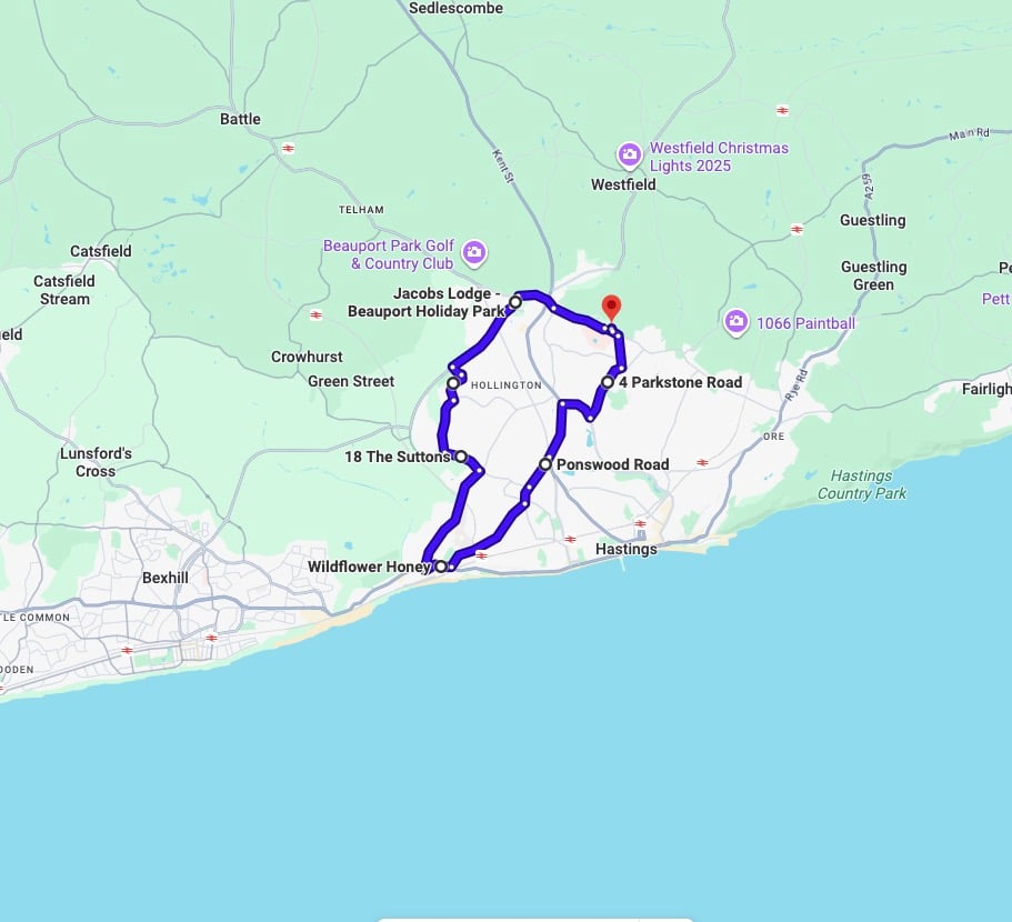 Practise real driving test routes for Hastings (Ore) Driving Test Centre. This PDF includes 8 Google Maps practice routes to help learner drivers prepare confidently for the practical driving test.
