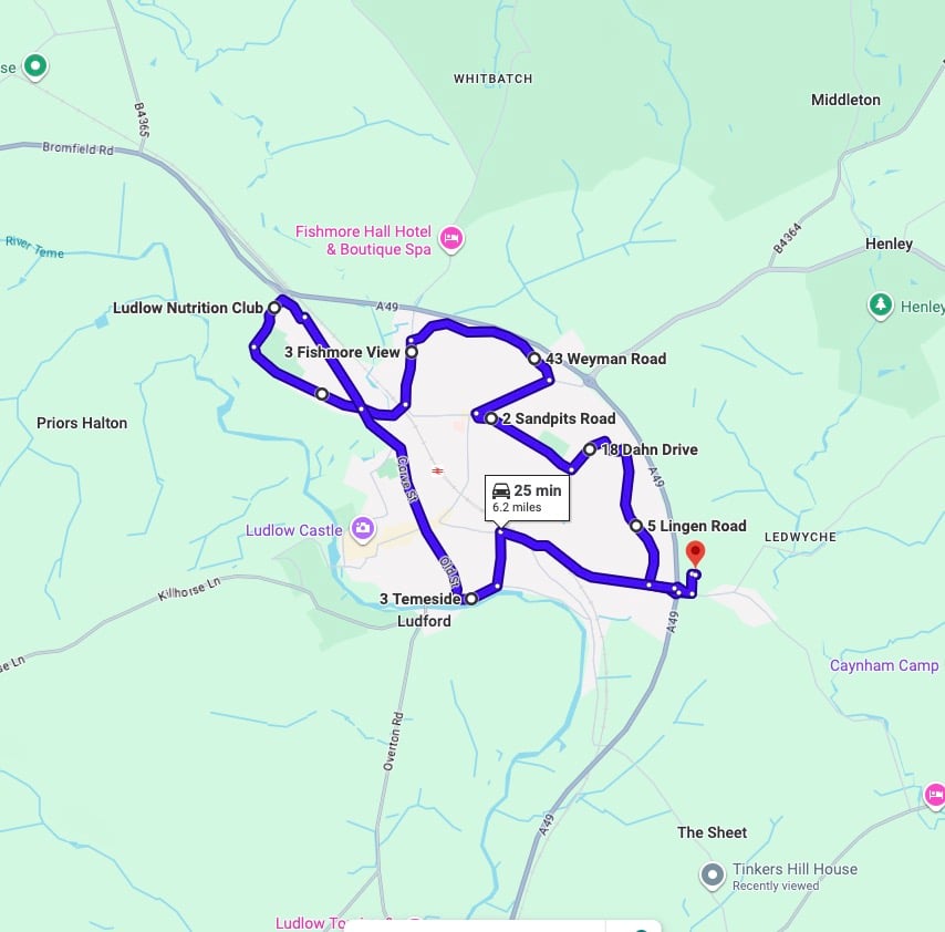 Practise real driving test routes for Ludlow Driving Test Centre. This PDF includes 8 Google Maps practice routes to help learner drivers prepare confidently for the practical driving test.