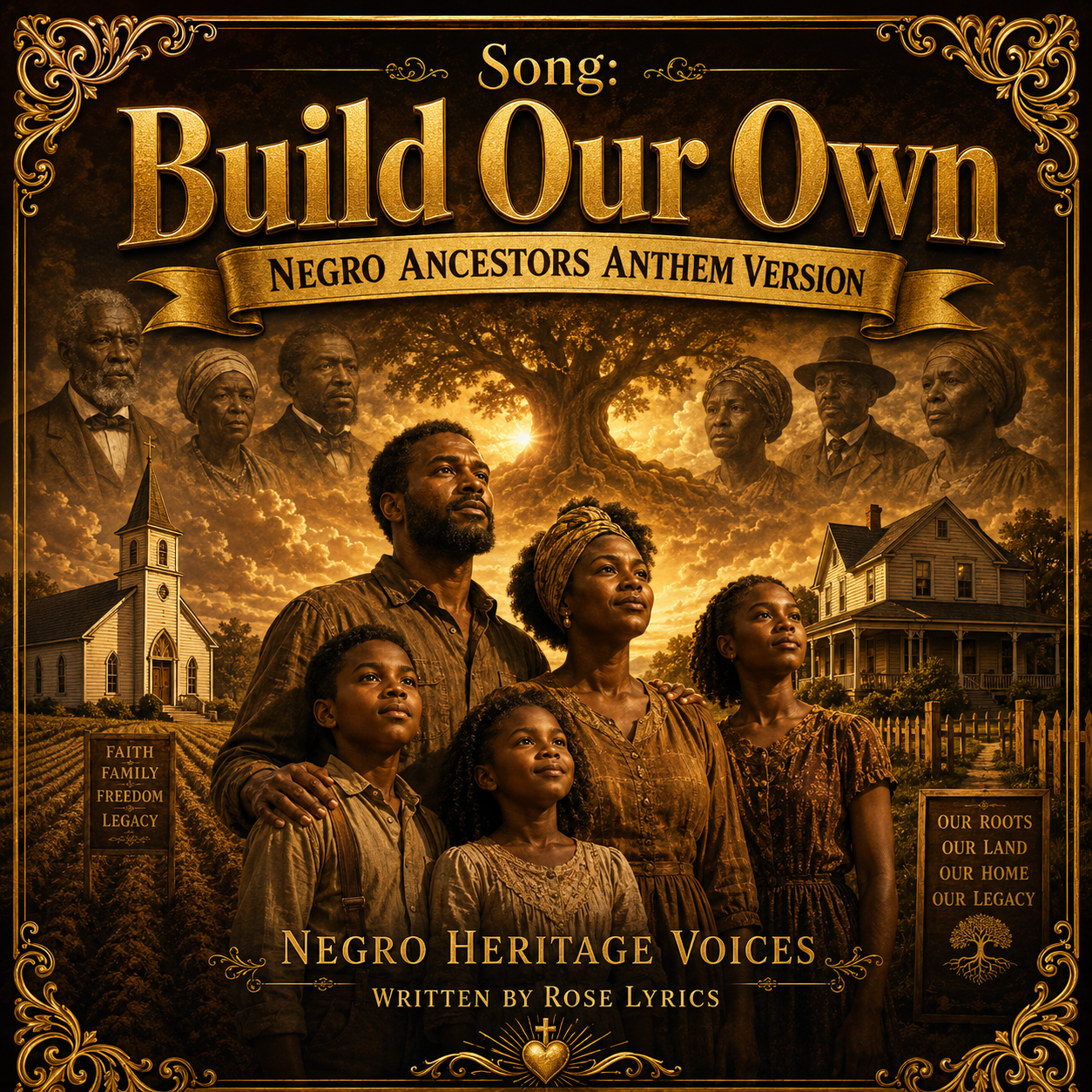 Build Our Own Negro Ancestors Anthem Version cover by Negro Heritage Voices
