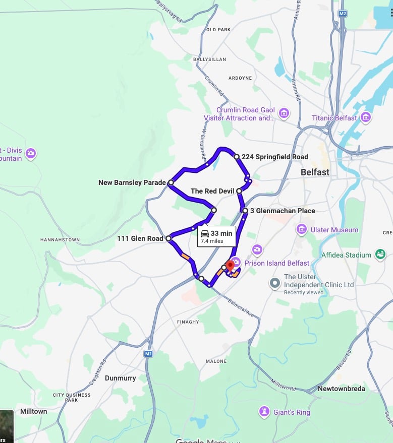 Practise real driving test routes for Belfast (Balmoral Rd) Driving Test Centre. This PDF includes 8 Google Maps practice routes to help learner drivers prepare confidently for the practical driving test.
