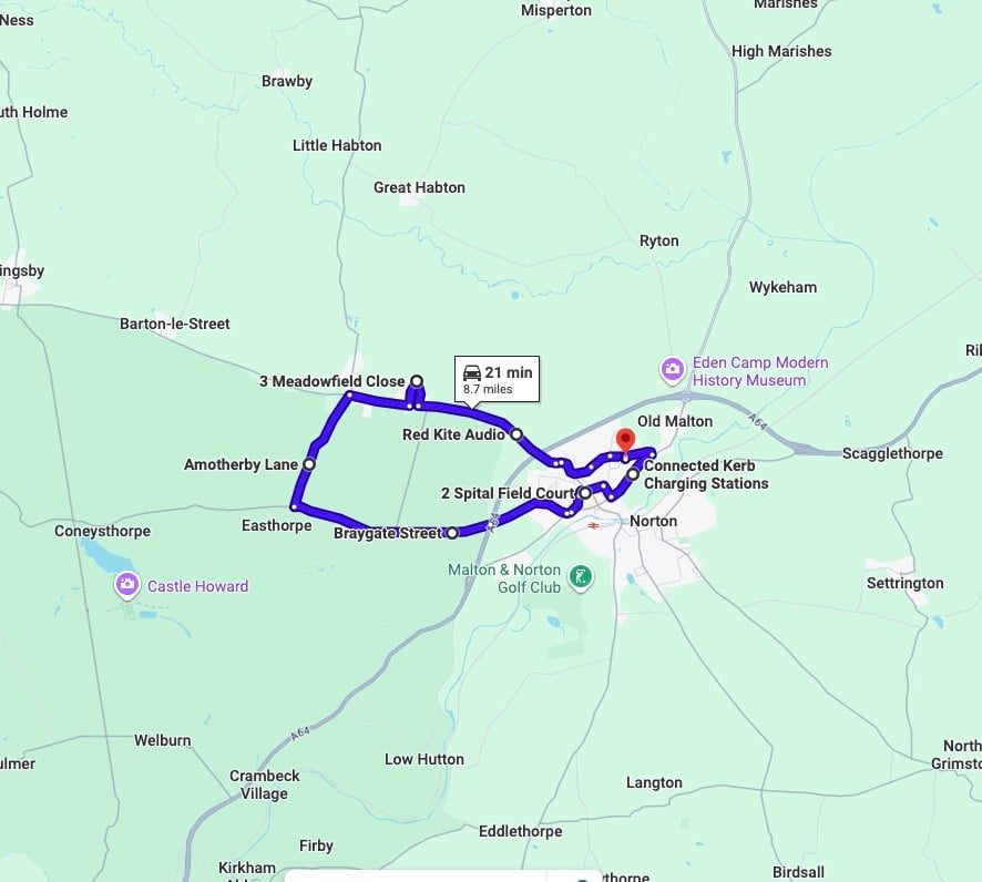 Practise real driving test routes for Malton Driving Test Centre. This PDF includes 8 Google Maps practice routes to help learner drivers prepare confidently for the practical driving test.