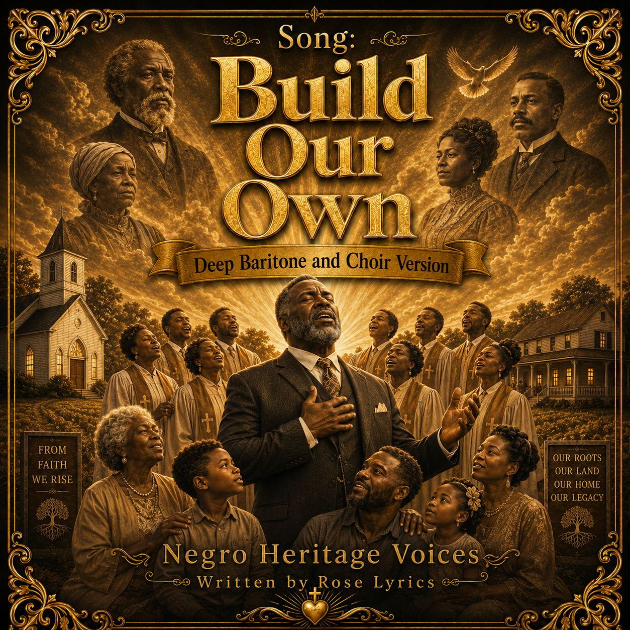 Build Our Own Deep Baritone and Choir Version cover by Negro Heritage Voices