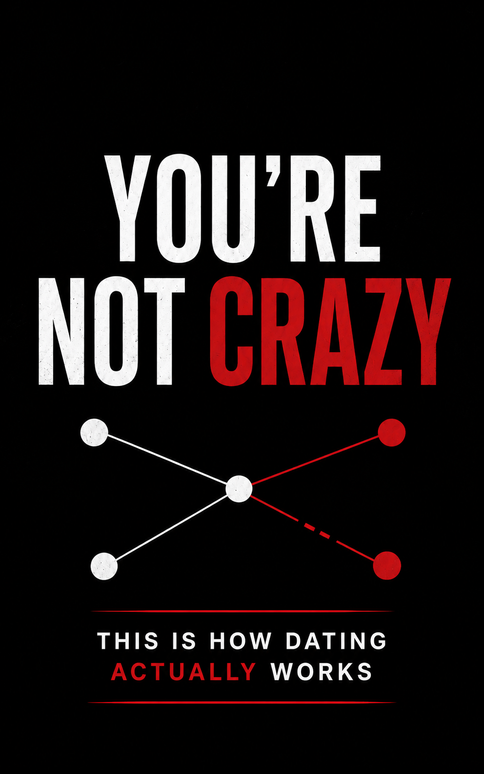 Cover of the free relationship advice e-book “You’re Not Crazy: This Is How Dating Actually Works” by London Miles for IRL Fit Check Relationship Frameworks, a modern dating and relationship guide about recognizing dating patterns, healthy relationships, emotional clarity, communication, and relationship advice.