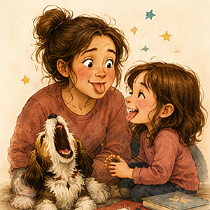 Additional sample interior page from Mommy Hurts Sometimes children's book.