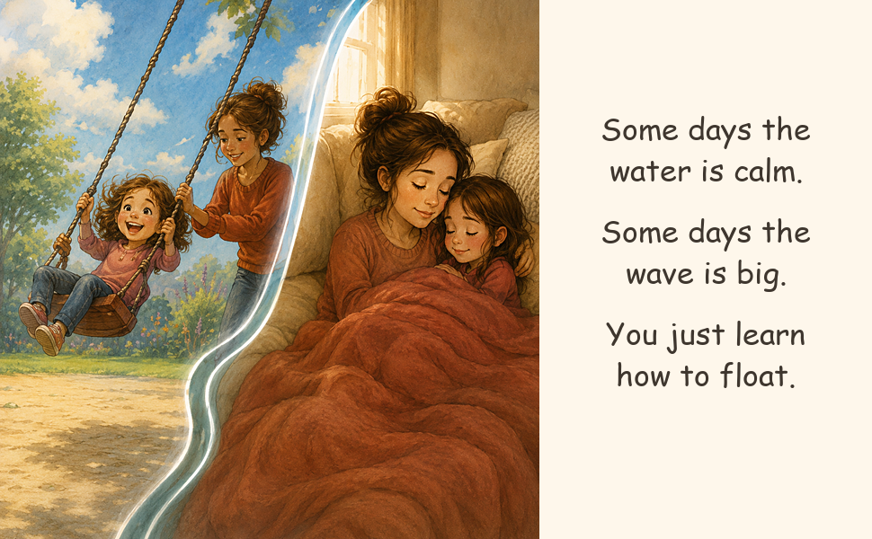 Sample page showing the interior design of Mommy Hurts Sometimes children's book.