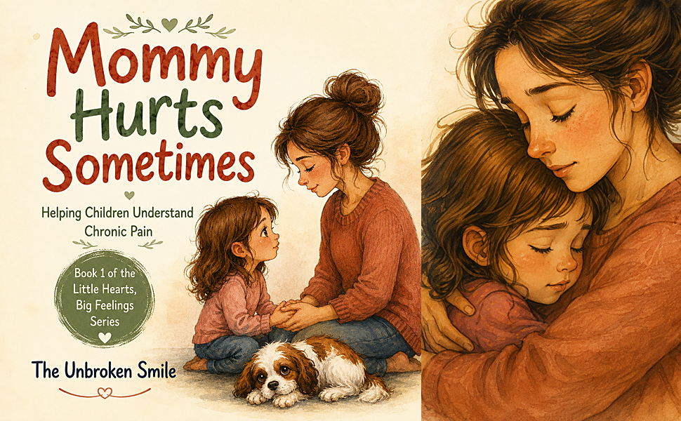 Digital product preview for Mommy Hurts Sometimes children's book.